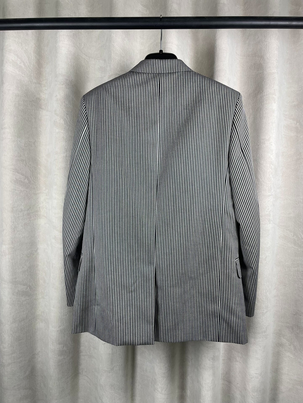 Saint Laurent SS15 Black White Stripe Suit