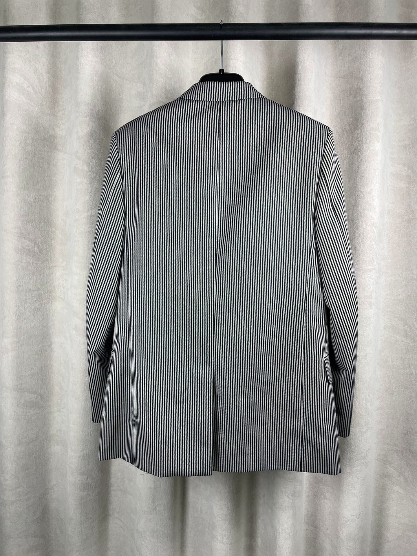 Saint Laurent SS15 Black White Stripe Suit