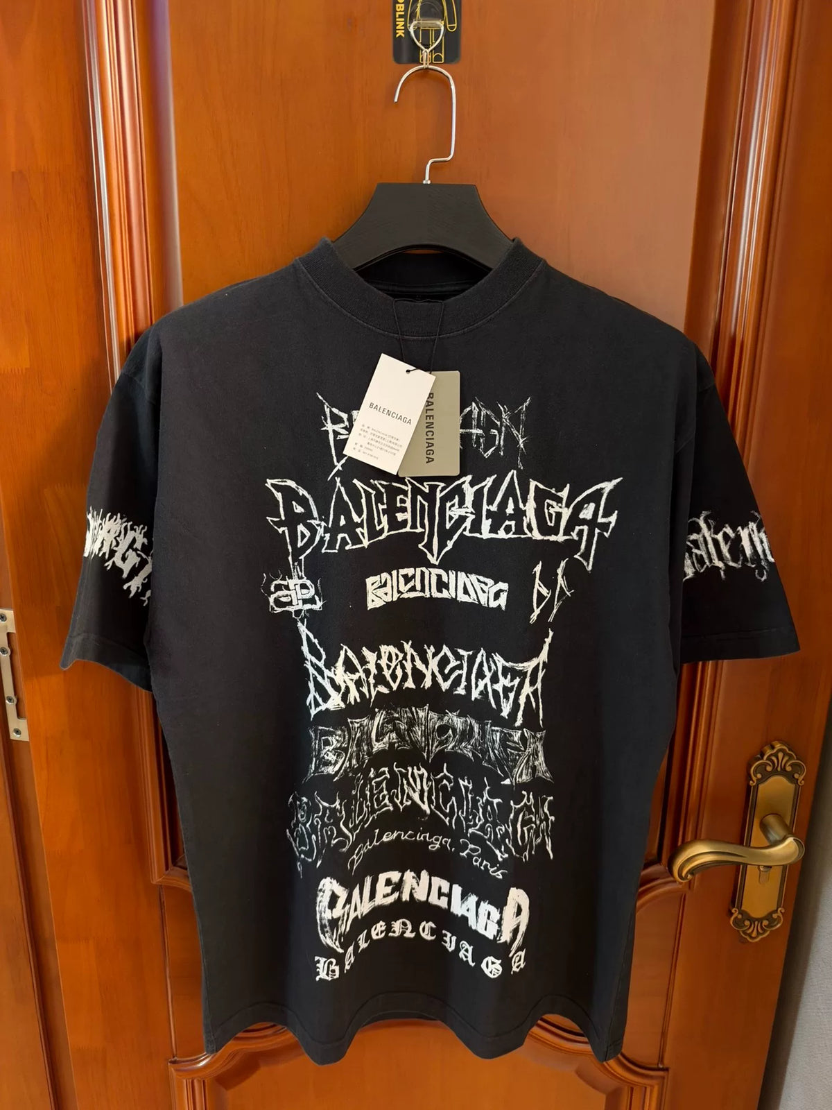 Balenciaga Dragon Year Limited Graffiti Letter Short Sleeve T-Shirt