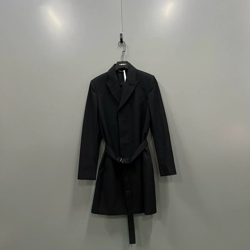 Dior Black Belted Coat