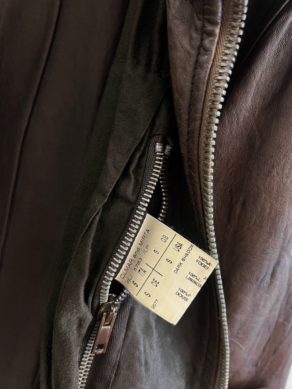 Rick Owens High-Neck Biker Leather Jacket