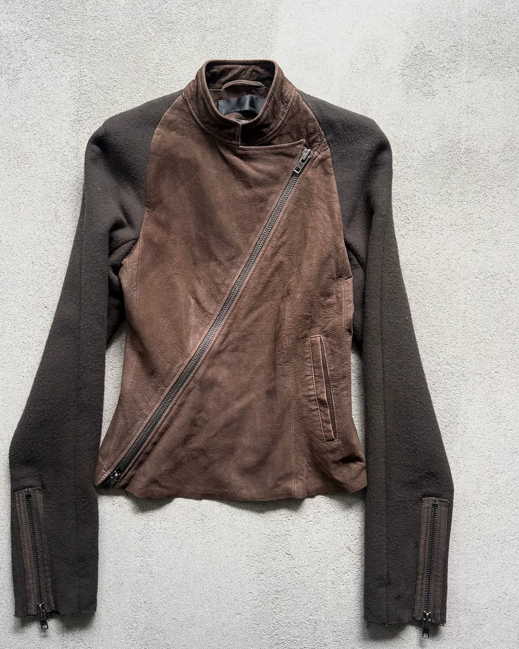 Haider Ackermann AW10 Leather Zip-Up Jacket
