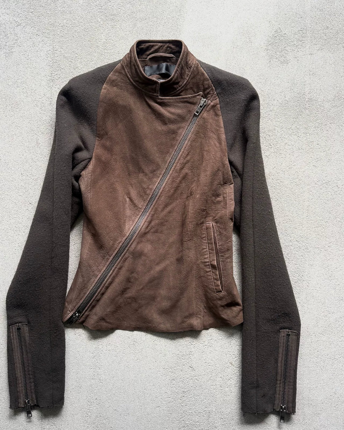 Haider Ackermann AW10 Leather Zip-Up Jacket