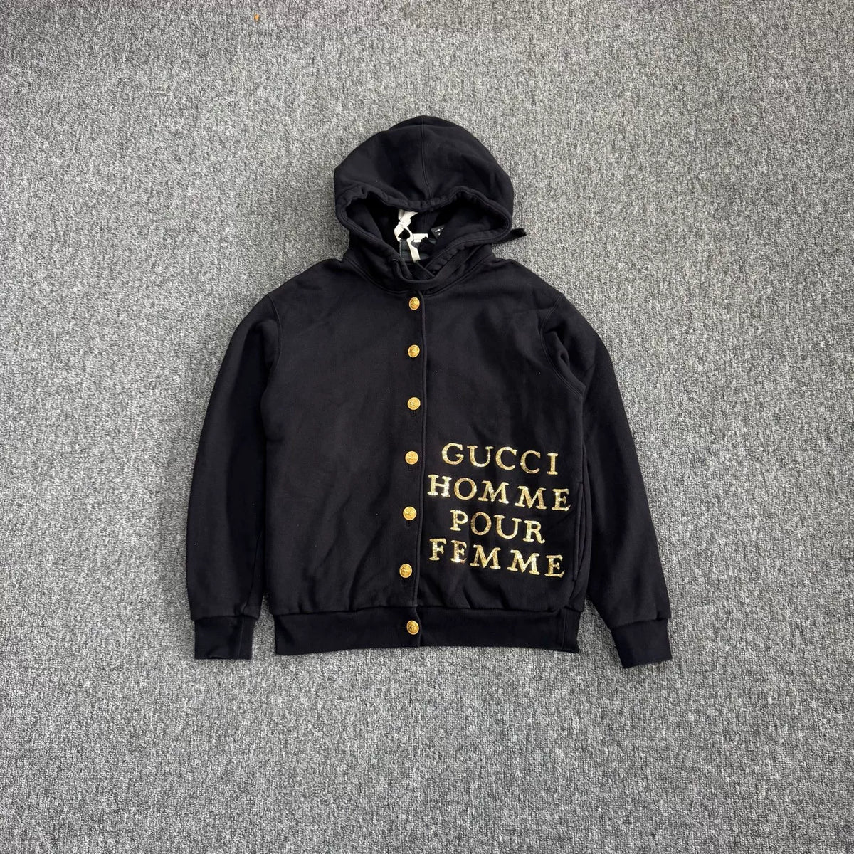 Gucci Gold Scales Logo Button Jacket
