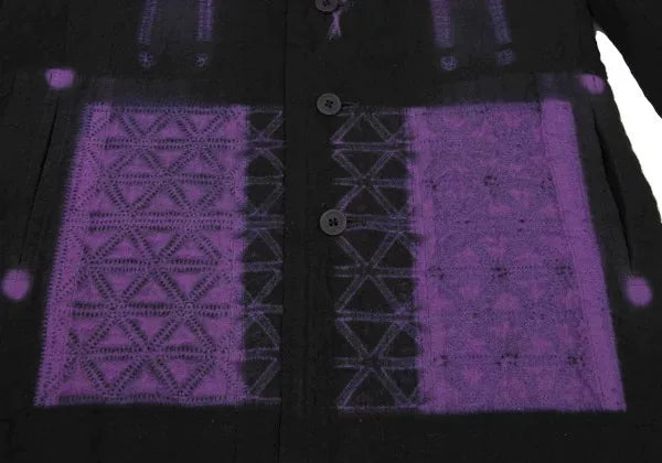 Issey Miyake Vintage Purple Pattern Suit Jacket