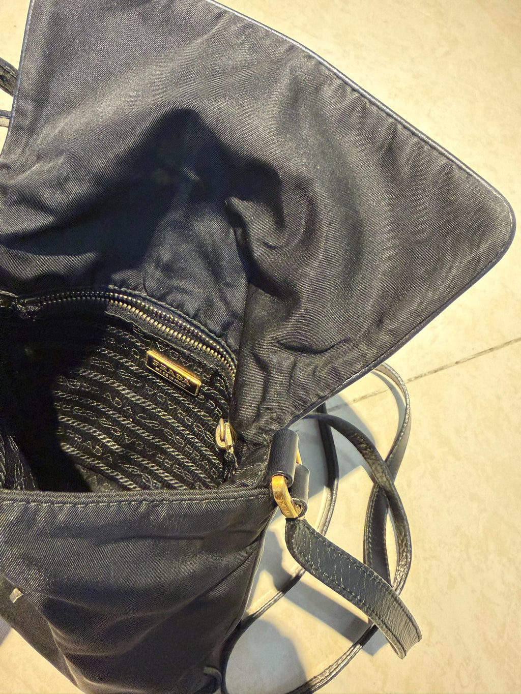 Prada Sports Label Crossbody Gold Bag