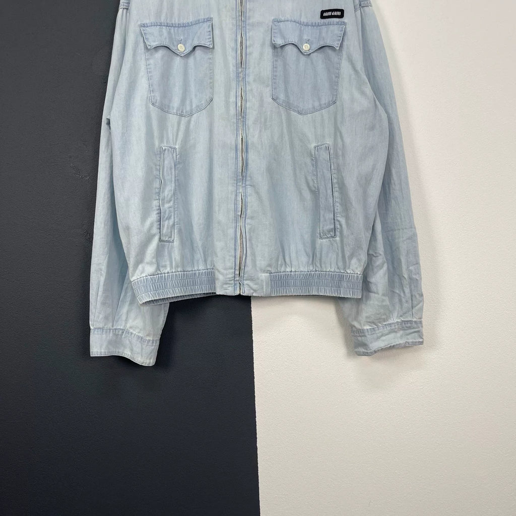 Miumiu Denim Zip-Up Jacket