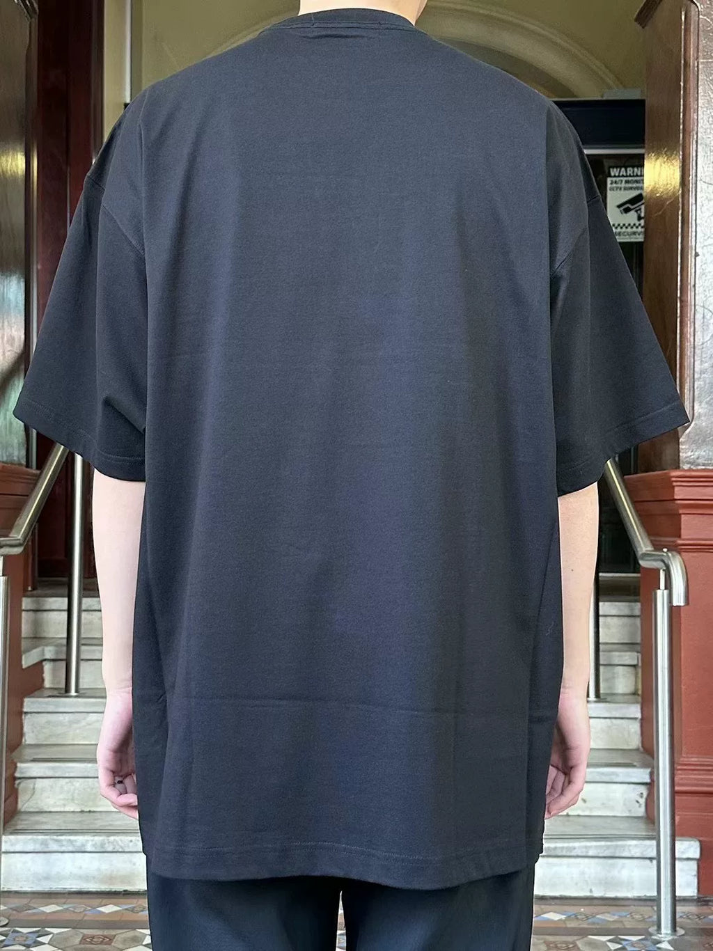 Mastermind World FW23 Black WINDFLAW Boxy Taped Suvin Giza Cotton T-Shirt