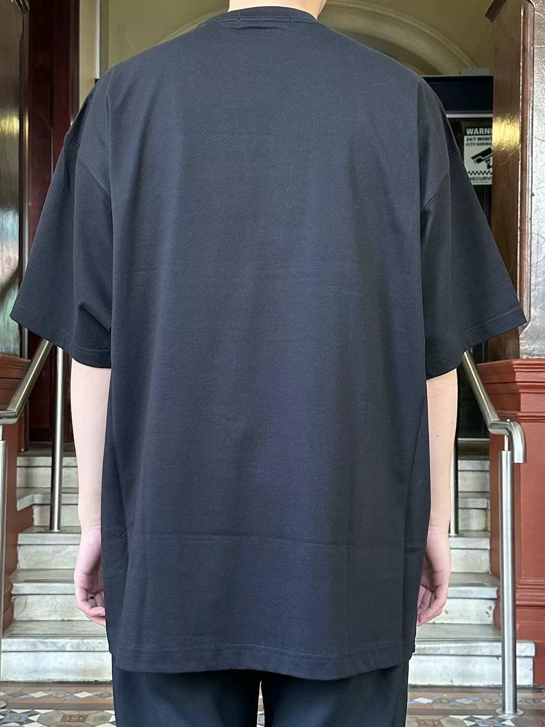 Mastermind World FW23 Black WINDFLAW Boxy Taped Suvin Giza Cotton T-Shirt
