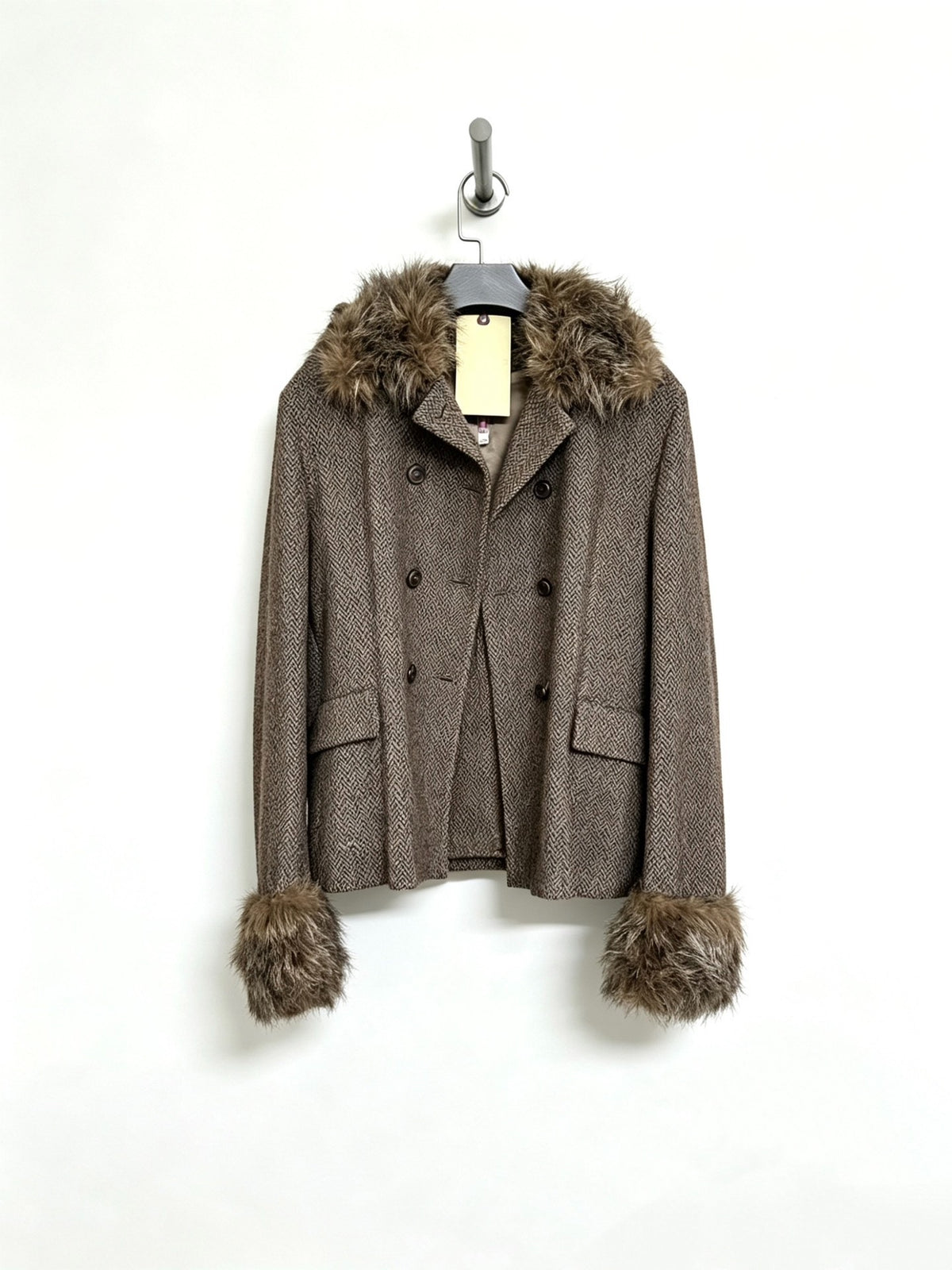 LEMAIRE 1998 Fall/Winter Runway Fur-Collar French-Style Jacket