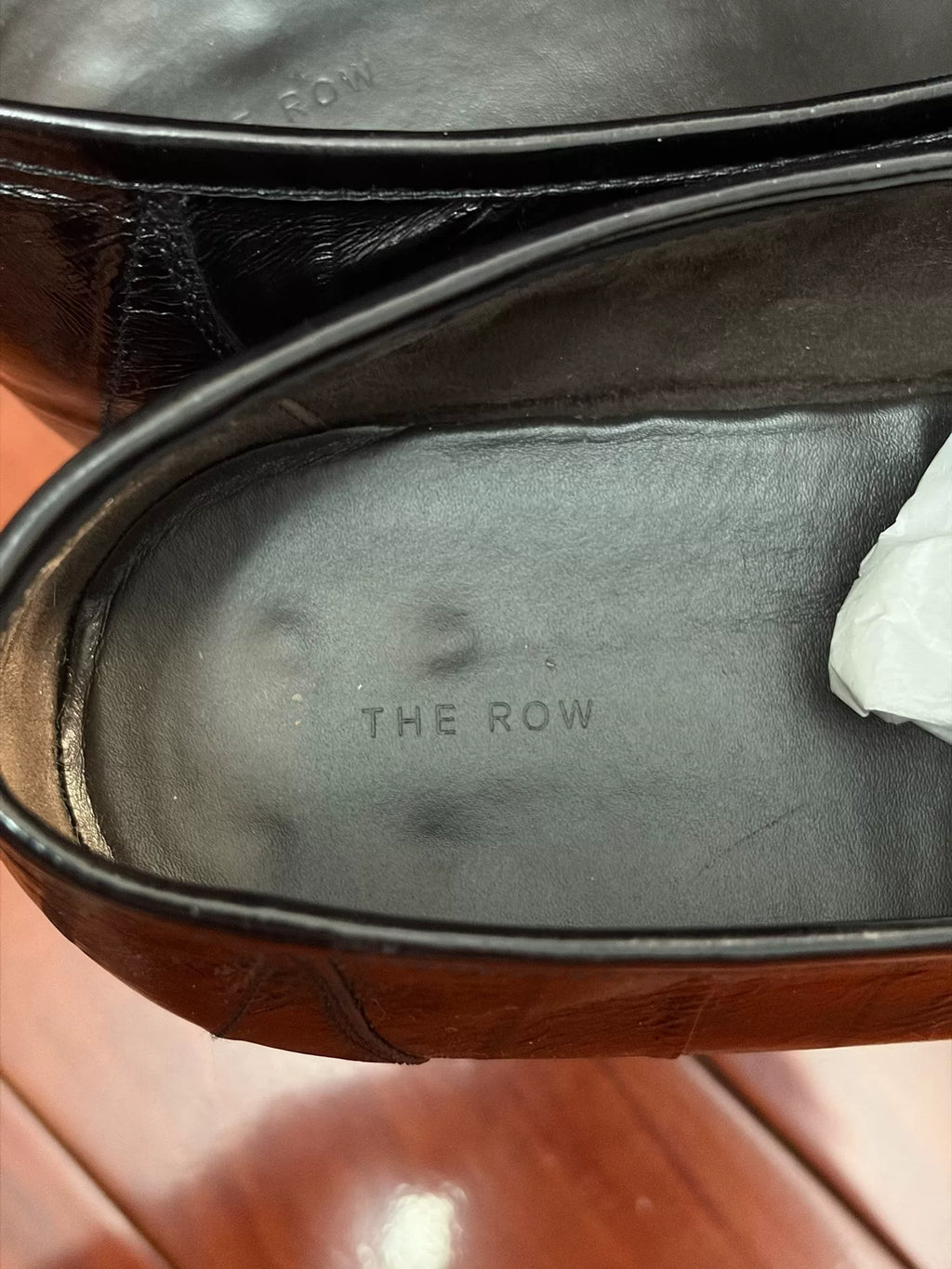 The Row Eel Skin Loafers