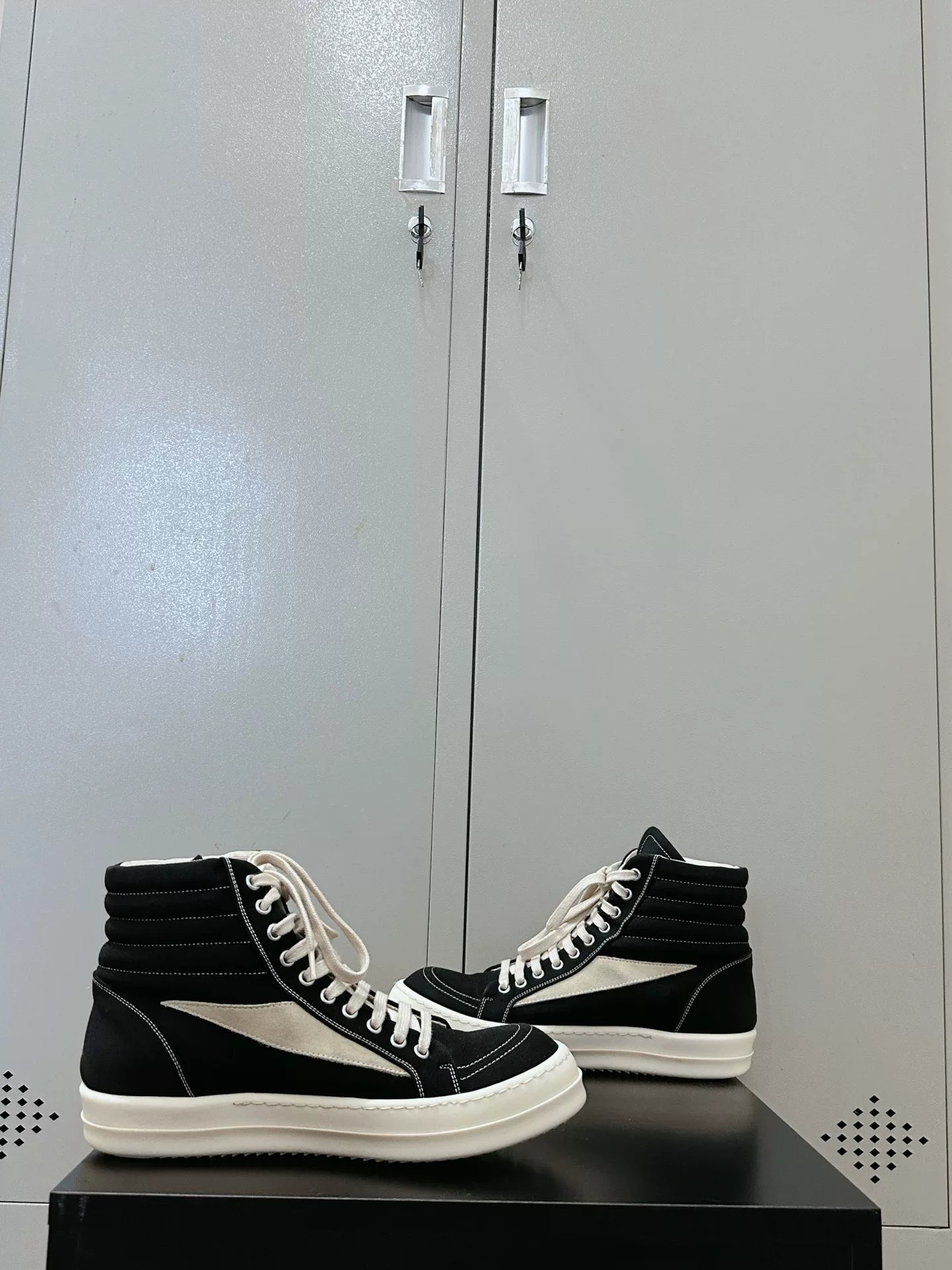Rick Owens DRKSHDW Boat Sneakers | Black