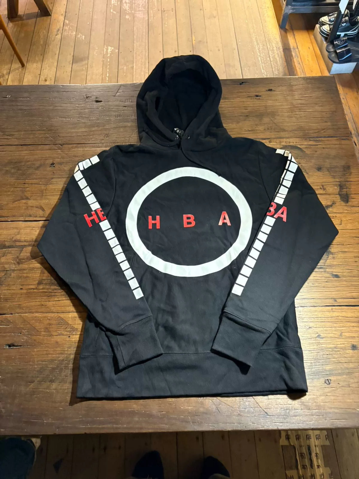 HBA Hood By Air FW15 Black Detroit Orgy Cotton Hoodie