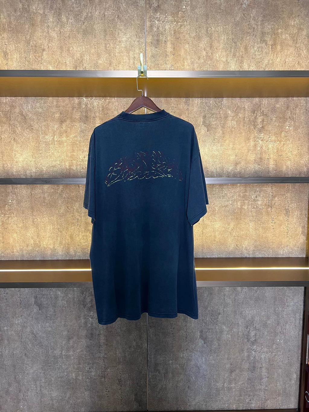 Balenciaga Flame Disaster Short Sleeve Top
