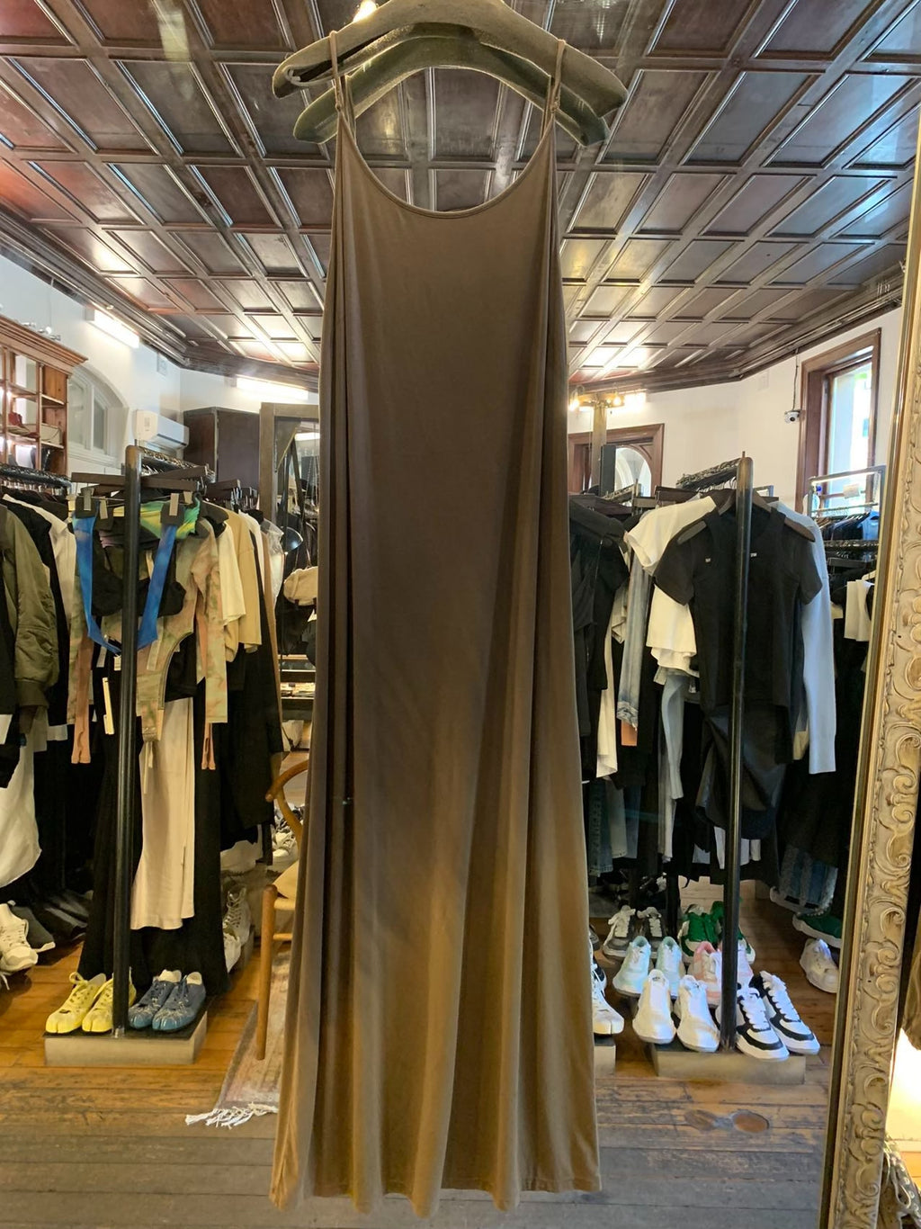 Uma Wang FW25 Main Olive/Brown Daya Dress