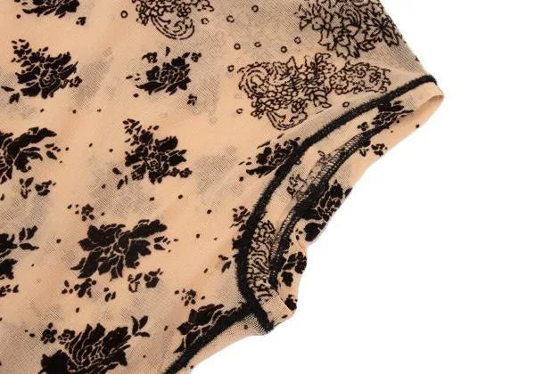 Jean Paul Gaultier Vintage Brown Floral Mesh Top