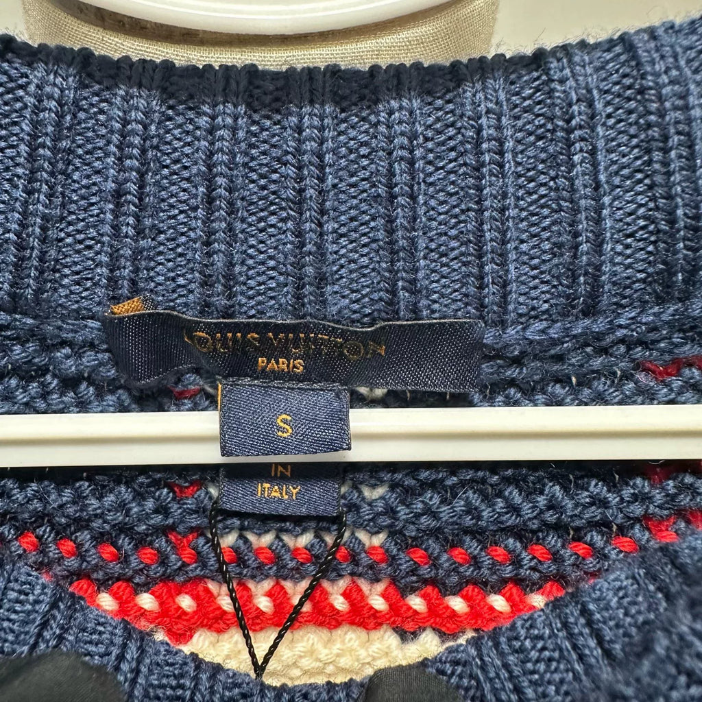 Louis Vuitton Red Blue Sweater