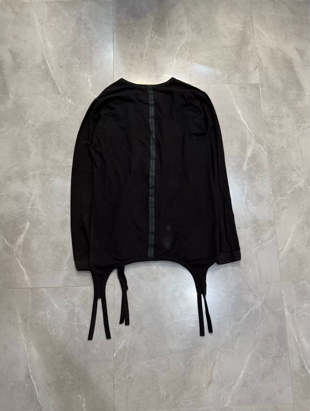 Isaac Sellam Scar Stitch Irregular Hem Sweater