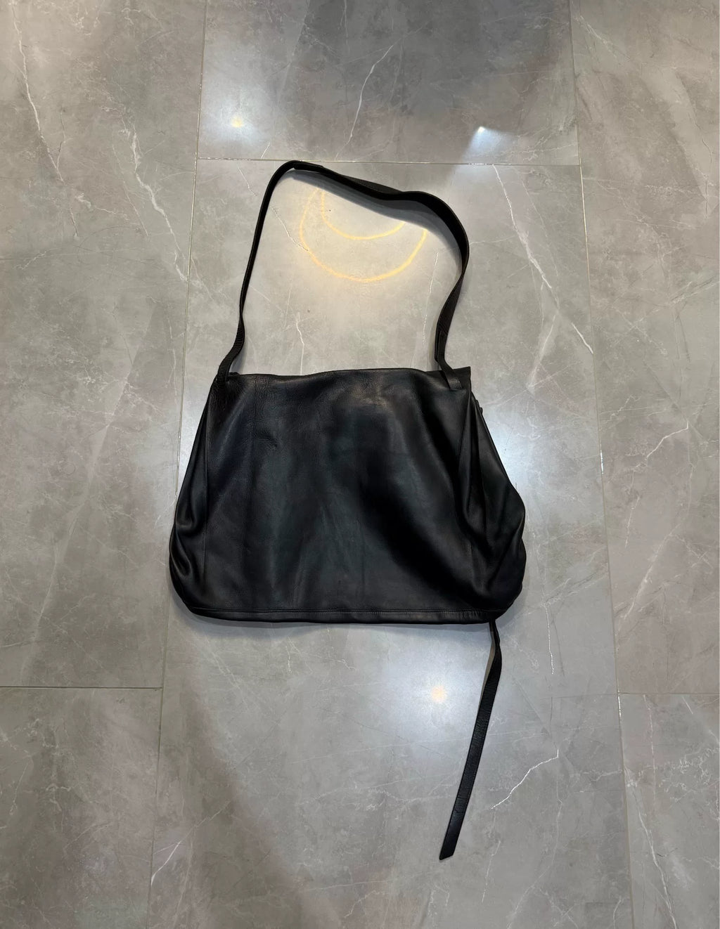 M.A+ SS06 Black Accordion Crossbody Bag