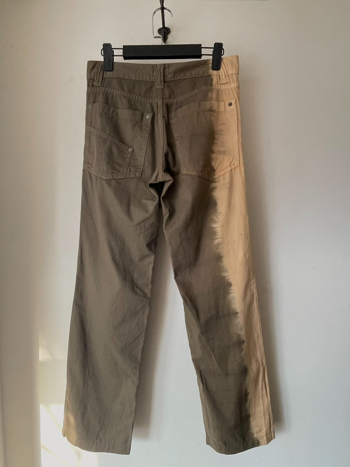 Dolce&Gabbana DG Asymmetric Ombré Straight-Leg Military Pants