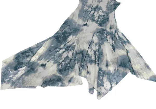 Jean Paul Gaultier Vintage Blue Floral Mesh Dress