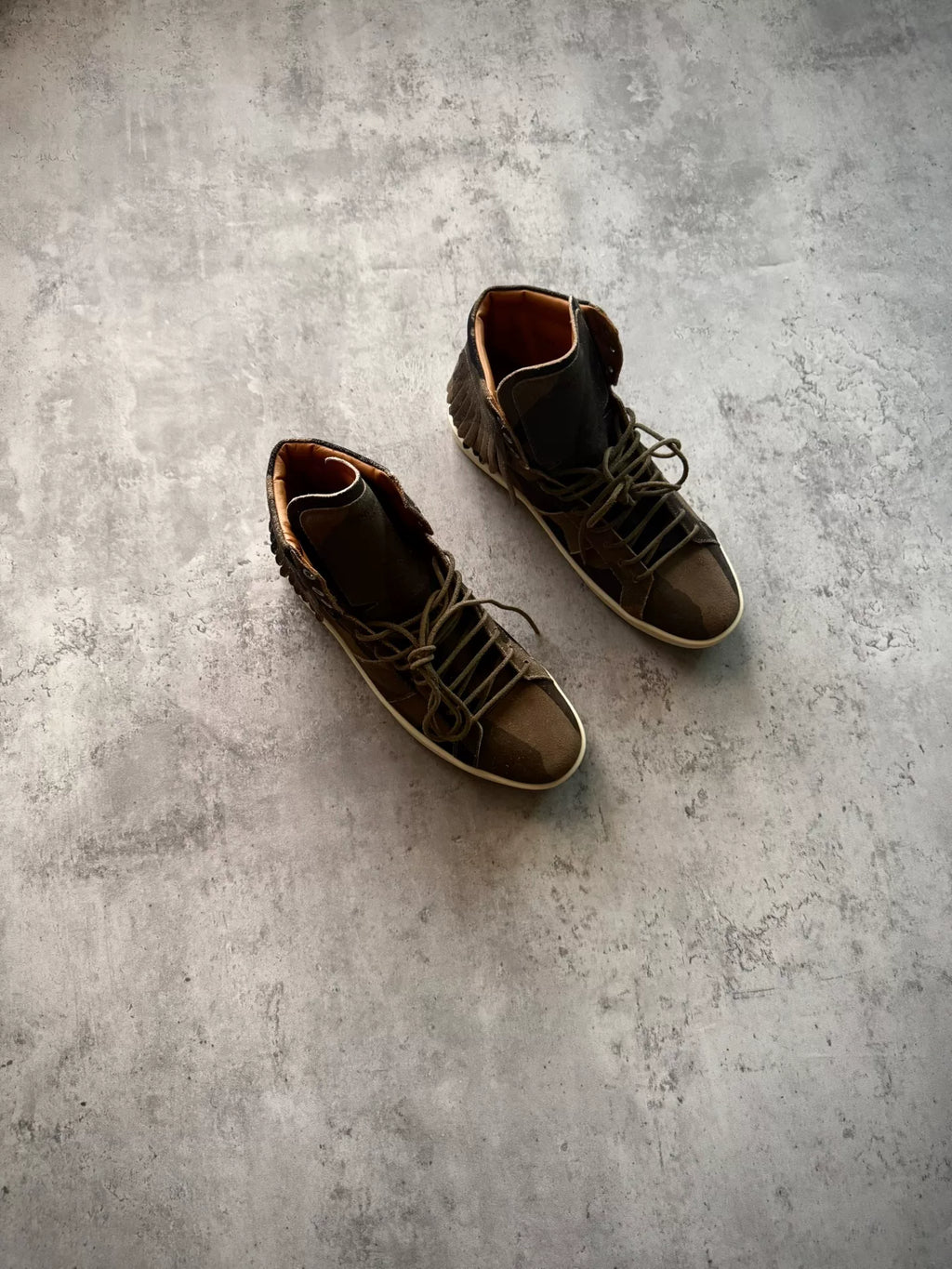 Saint Laurent Paris 15SS SL/18H Camouflage High-Top Sneakers by Hedi Slimane