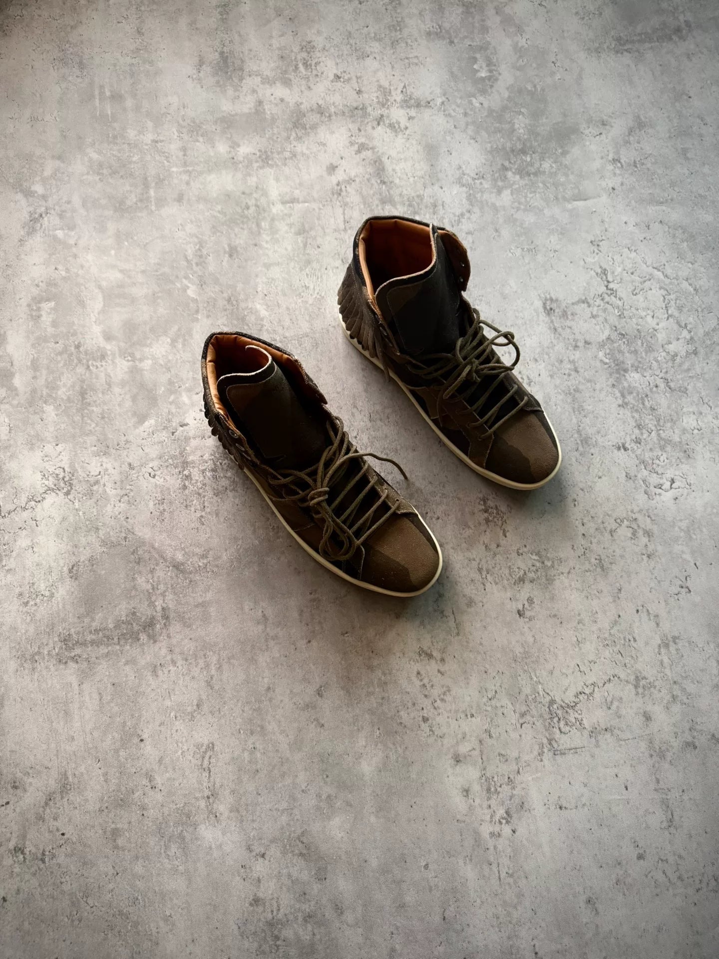 Saint Laurent Paris 15SS SL/18H Camouflage High-Top Sneakers by Hedi Slimane