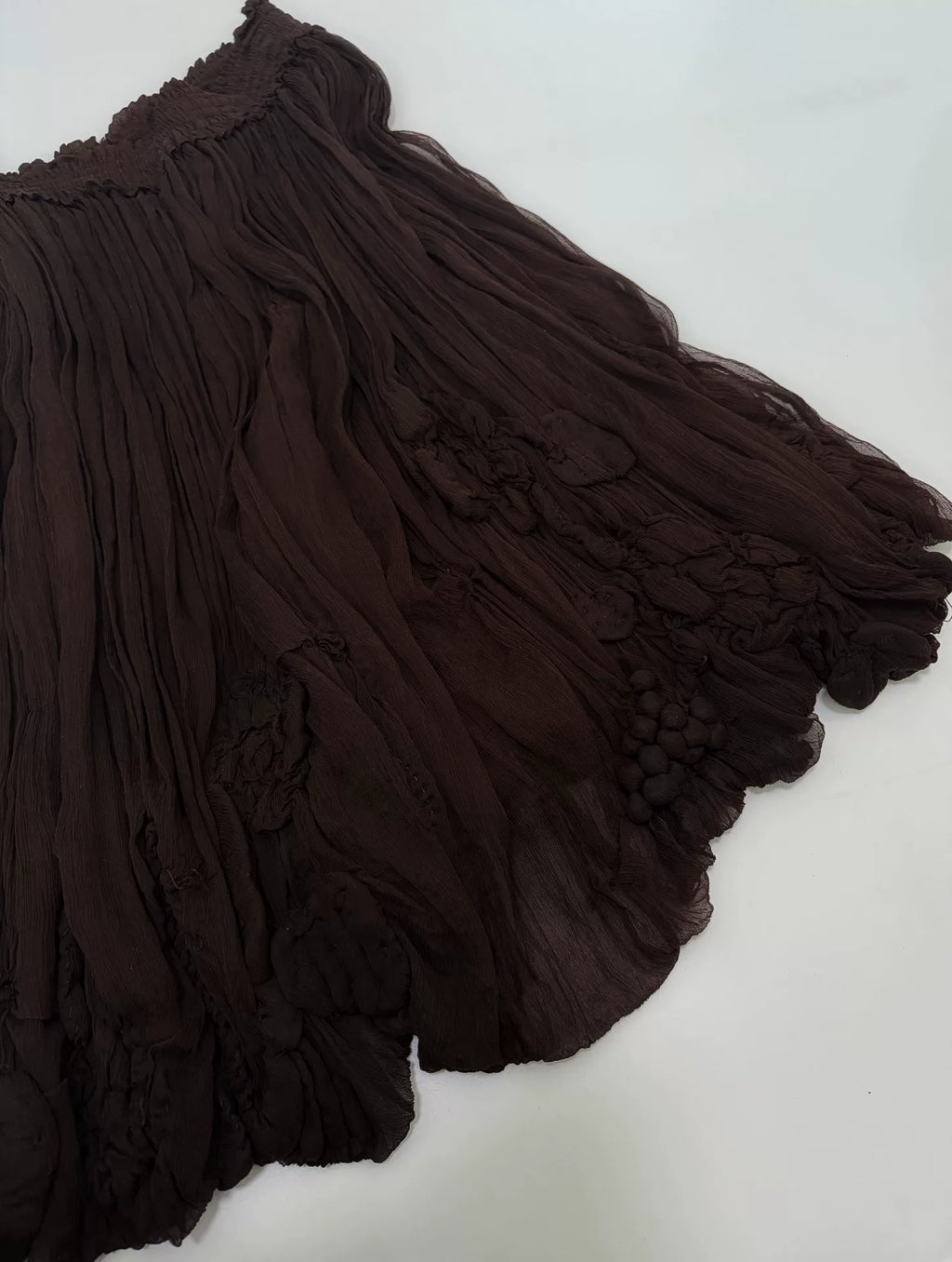 Jean Paul Gaultier tulle skirt grape botanical pattern
