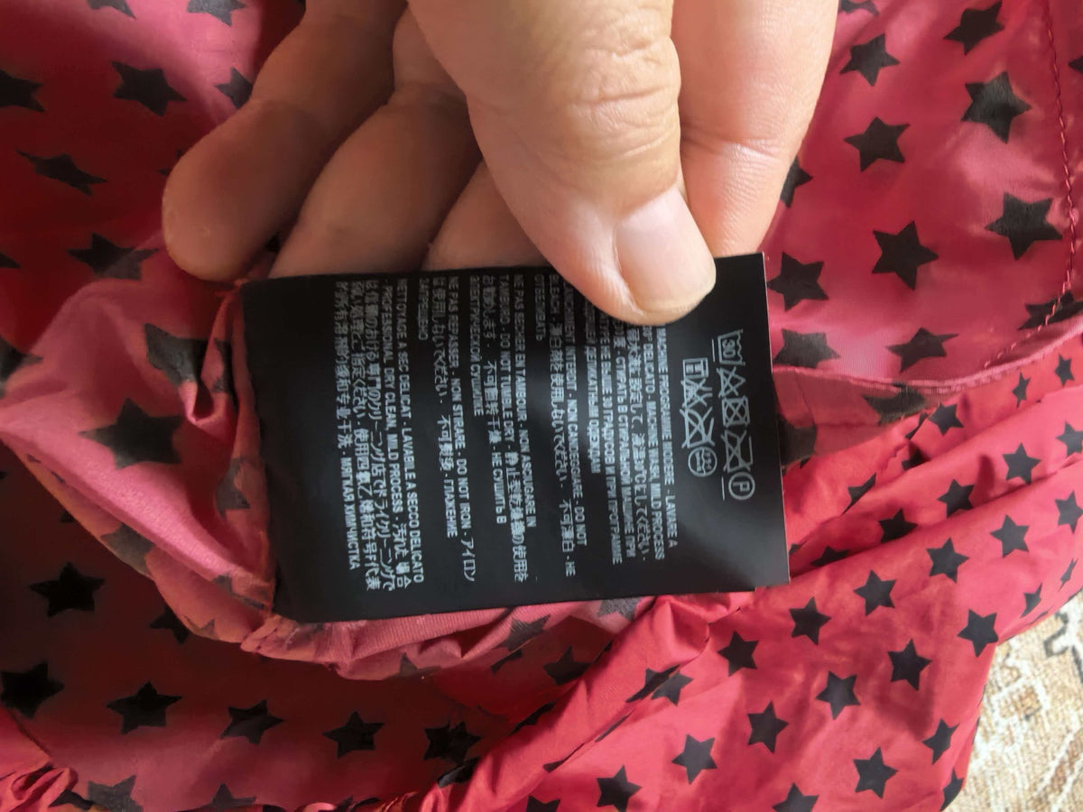 Saint Laurent 19ss Red Sole Black Stars Multi-Zip Hoodie