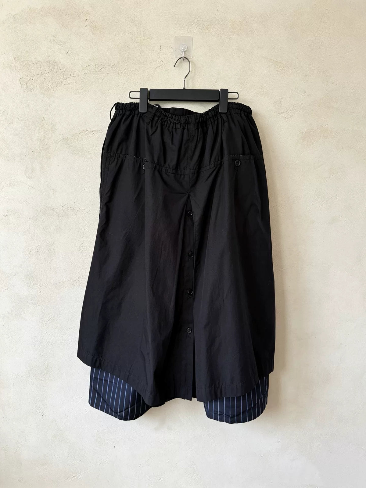 Yohji Yamamoto Pour Homme Blue Stripe Layered Kendo Trousers