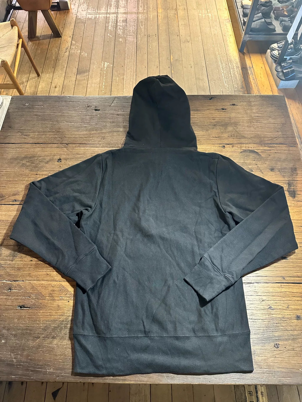 HBA Hood By Air FW15 Black Inverted Pentagram Hooded Cotton Sweatshirt