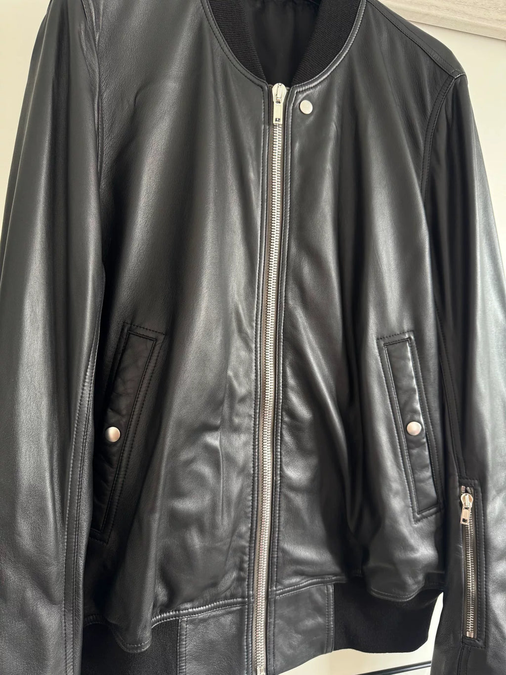 Rick Owens Pants Leather Jacket\