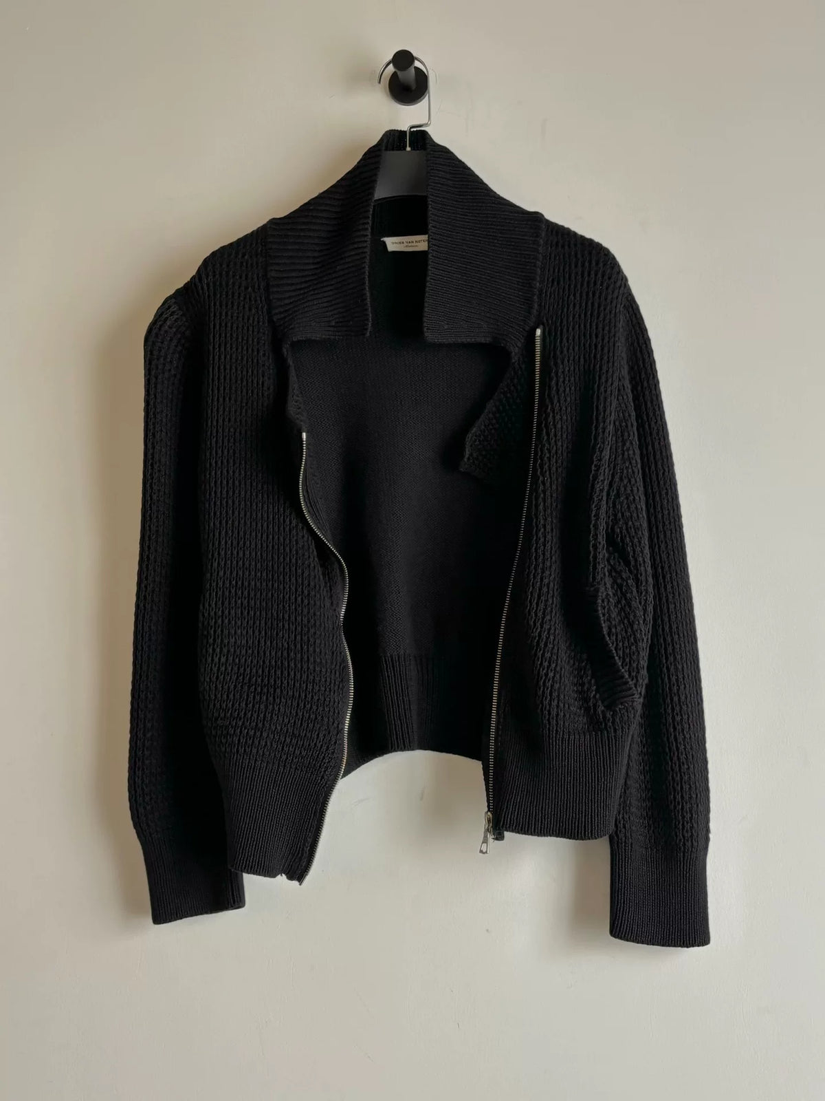 Dries Van Noten | Diagonal Zip Knit Jacket