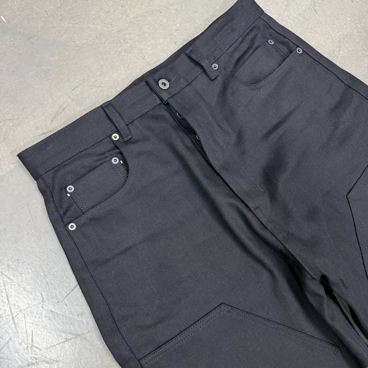RICK OWENS DRKSHDW 25ss 12oz Double-Knee Pants