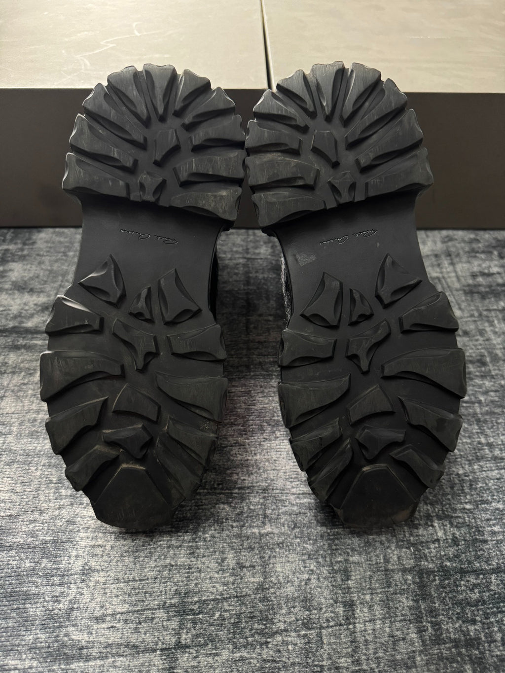 Rick Owens Shorts Bozo Chelsea Fur Boots