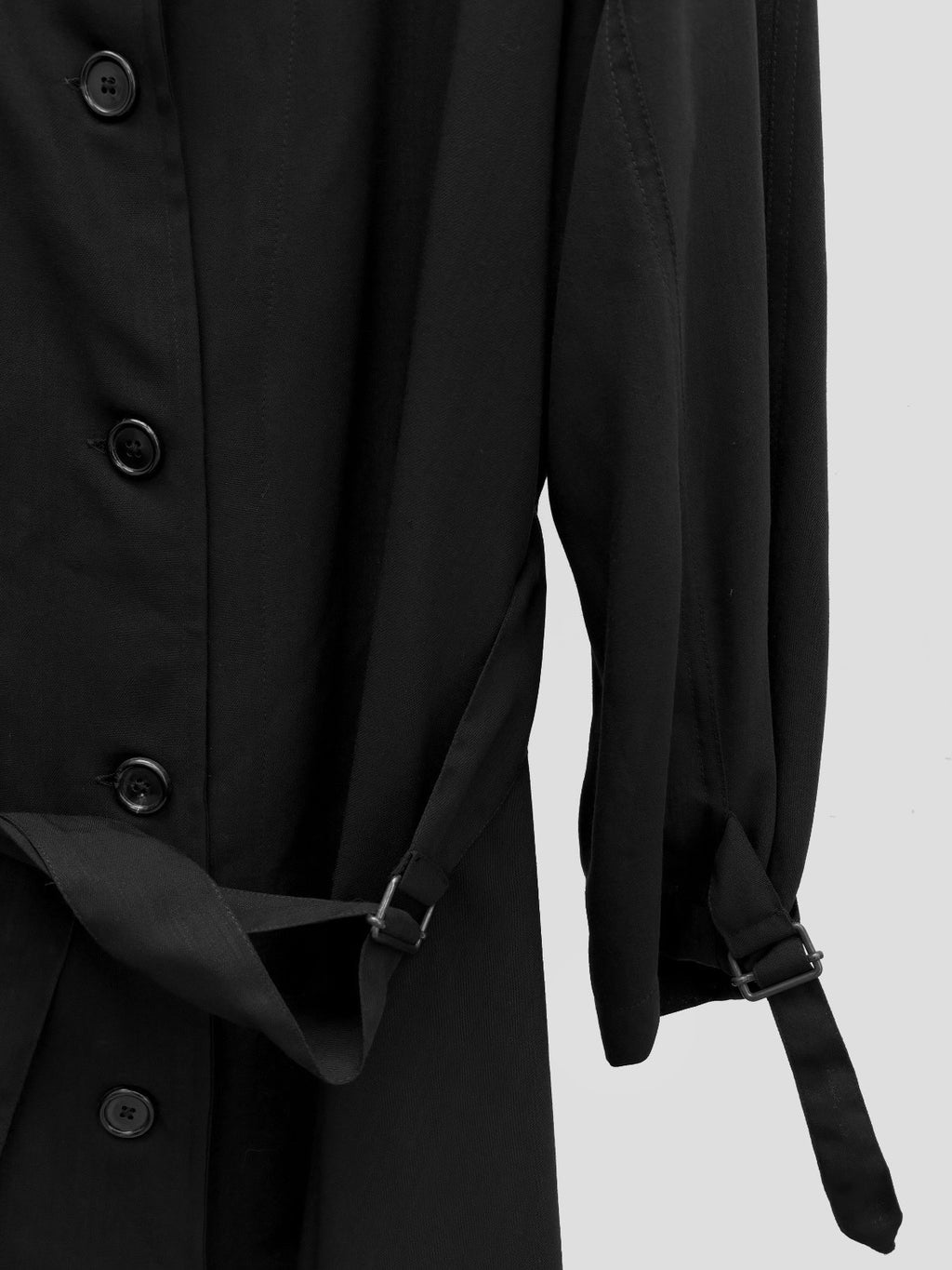 Ann Demeulemeester SS20 Wool Lace-Up Coat