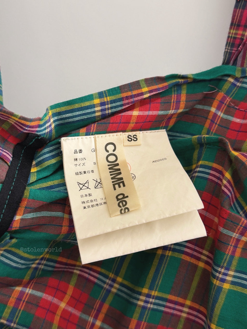 Comme Des Garcons Pleated Plaid Pinafore Dress - Devines