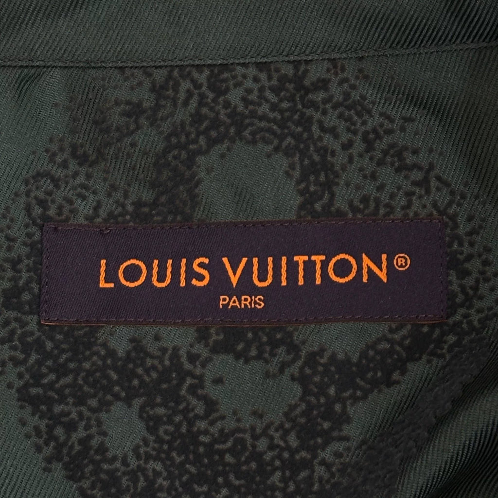 Louis Vuitton LV Green Monogram Button-Down Long-Sleeve Jacket Shirt