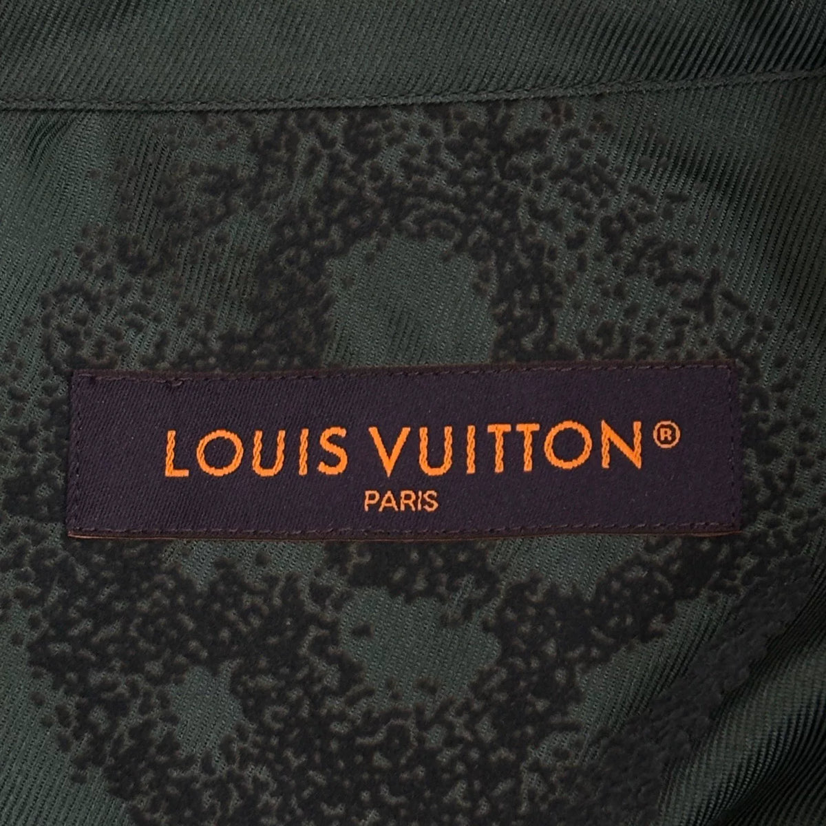 Louis Vuitton LV Green Monogram Button-Down Long-Sleeve Jacket Shirt