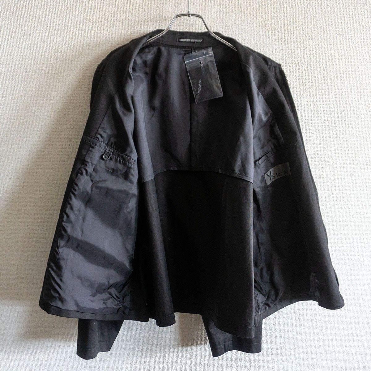 Yohji Yamamoto Black Short Zip-Up Jacket