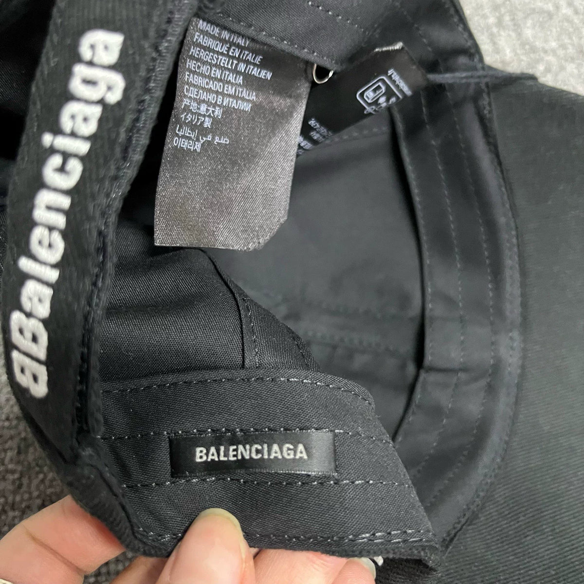 Balenciaga Black Letter Logo Cap
