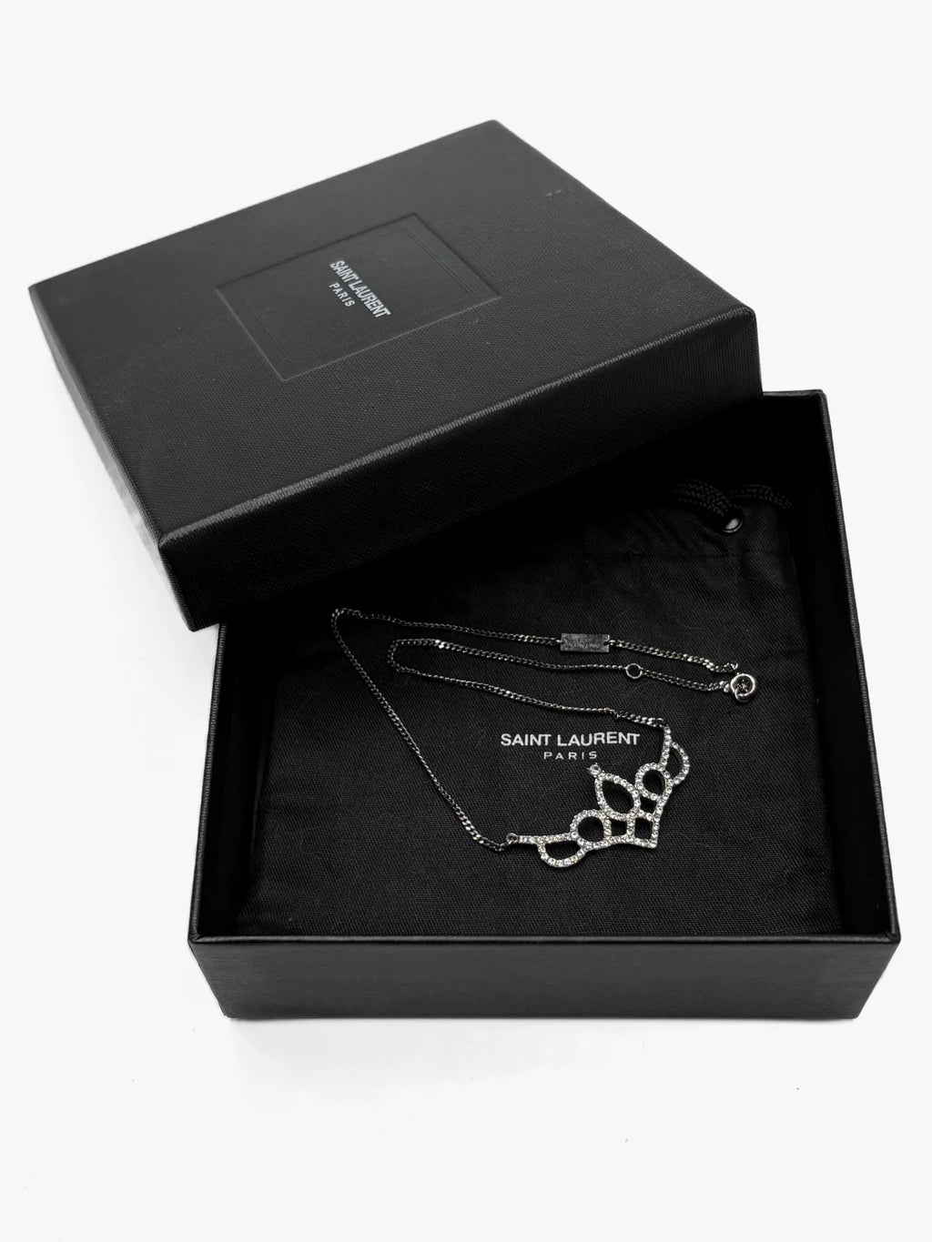 Saint Laurent SS16 Runway Small Crown Necklace