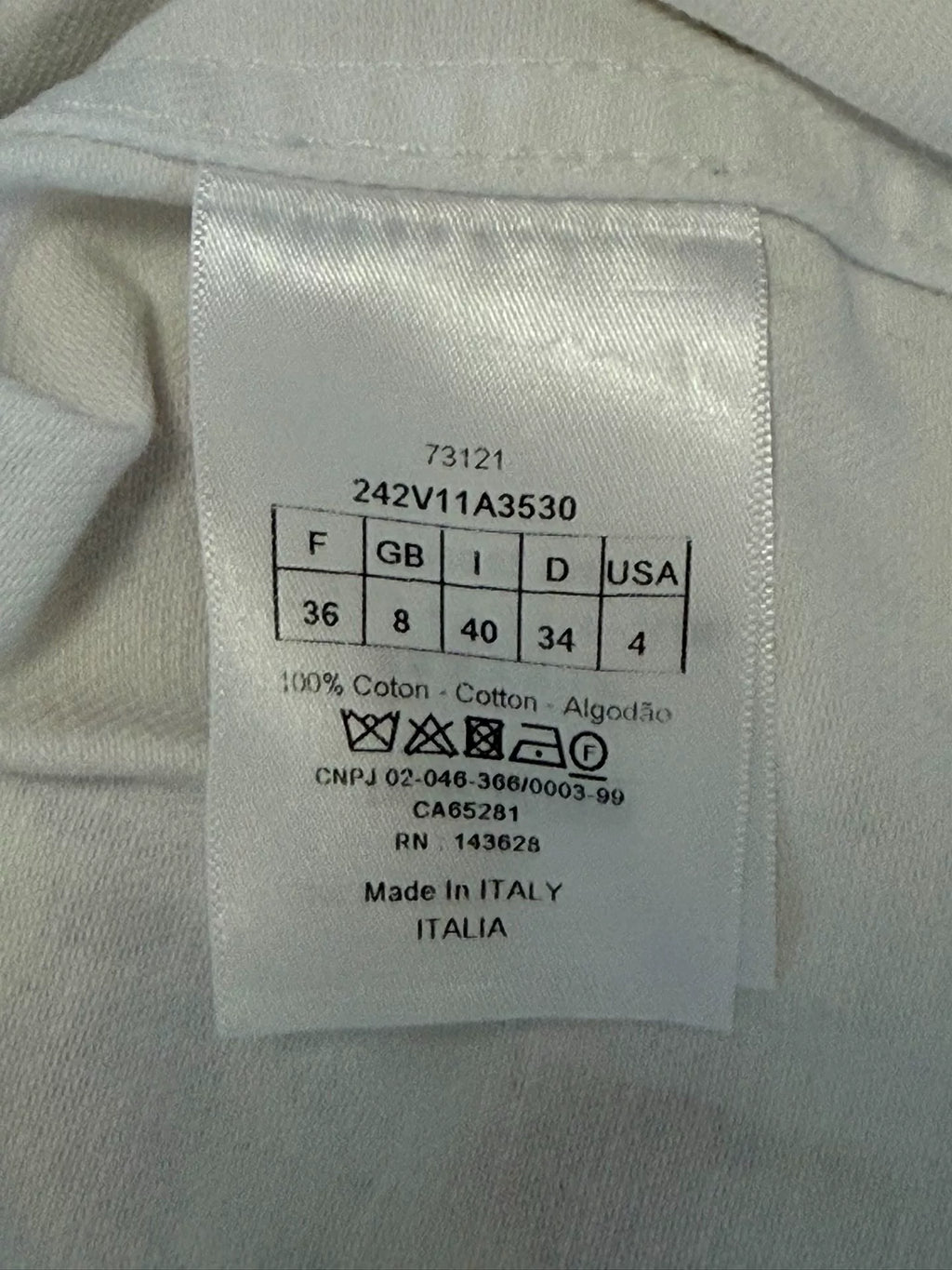 Dior Floral Cotton Embroidered White Denim Jacket