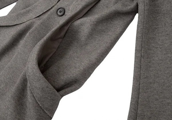 Yohji Yamamoto AW10 Grey Cashmere Blend Deconstructed Coat