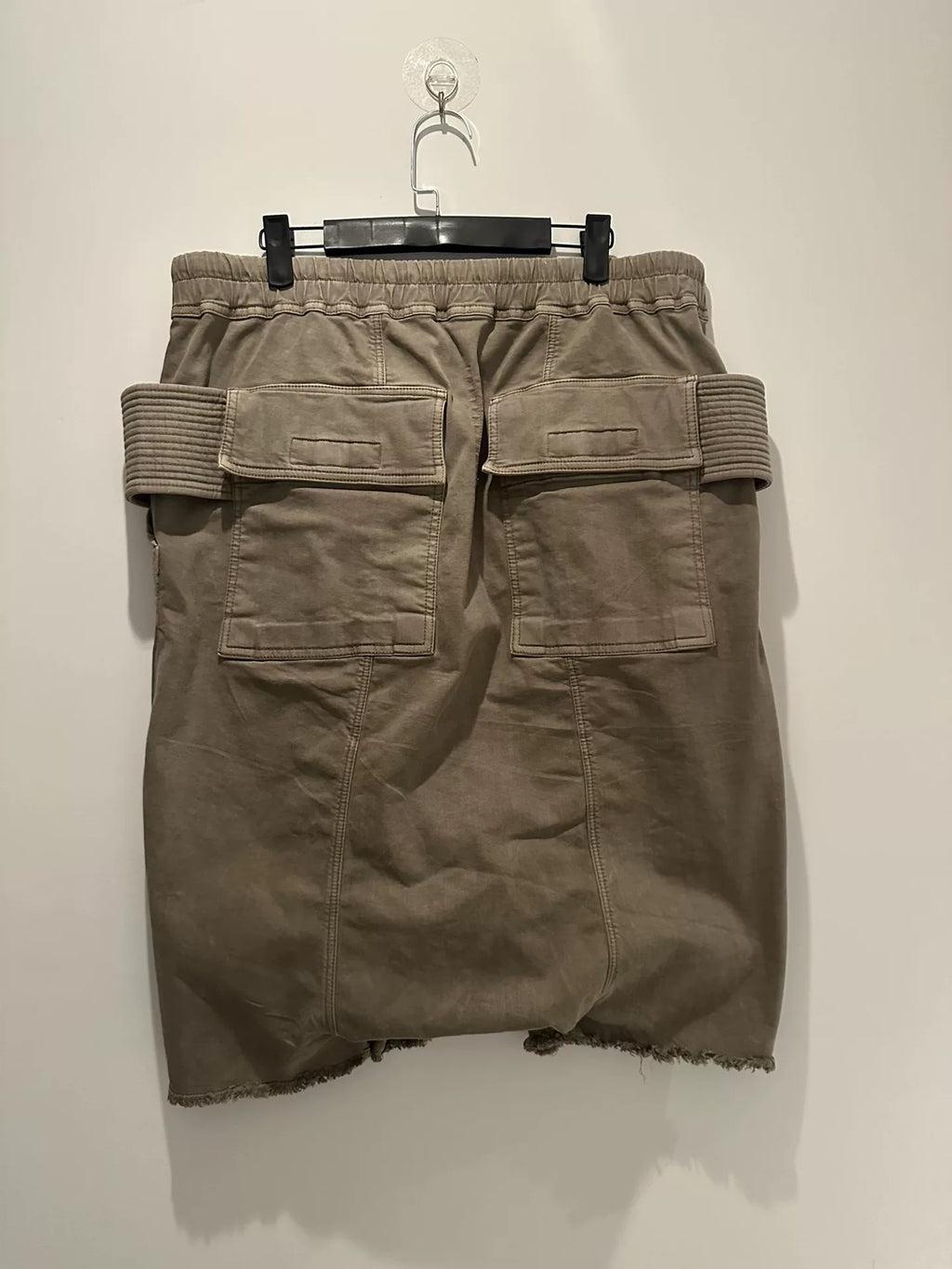 Rick Owens waxed double-ring shorts