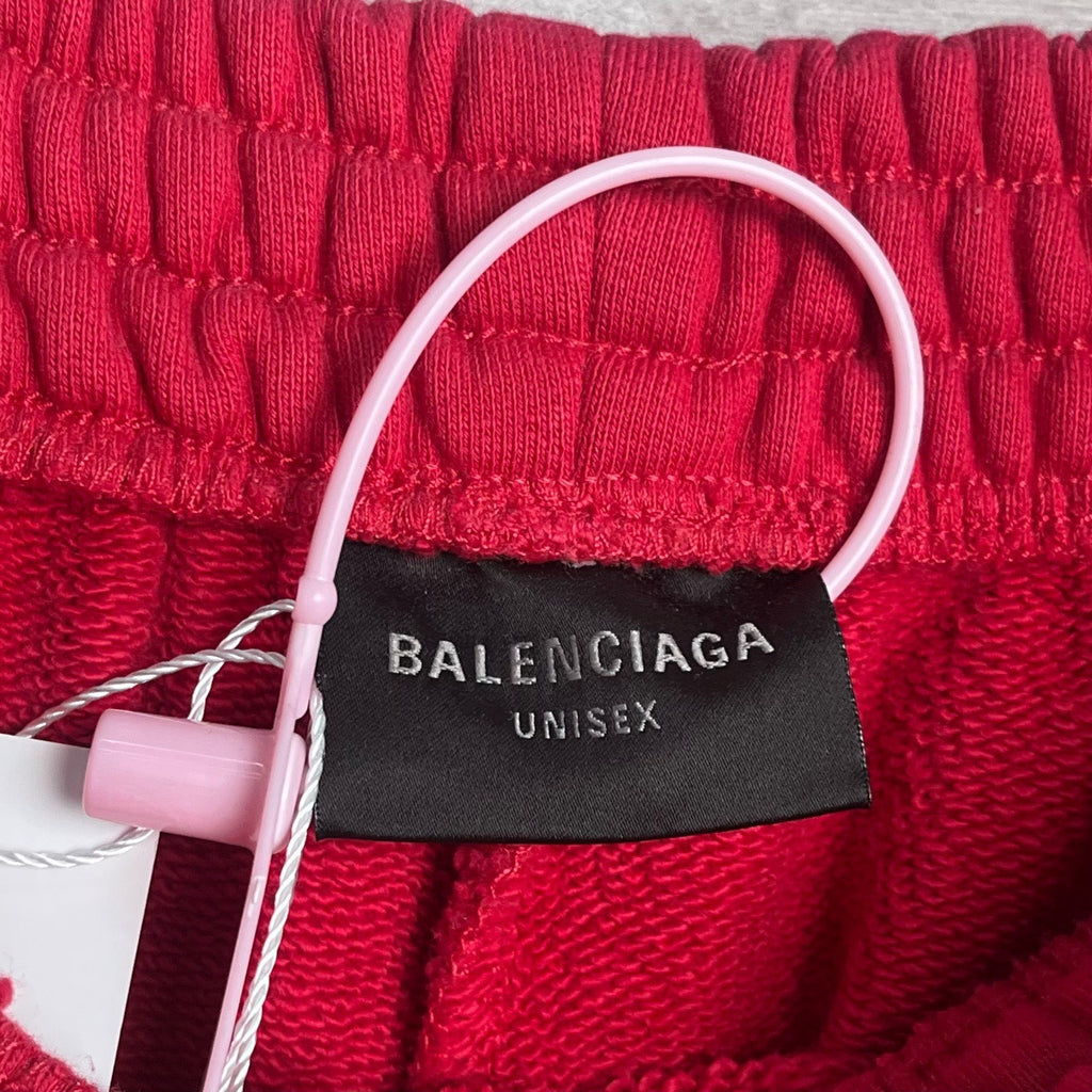 Balenciaga Red Logo Pants