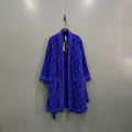 Dior purple letter print bathrobe