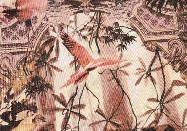 Jean Paul Gaultier Vintage Beige Flamingo Top