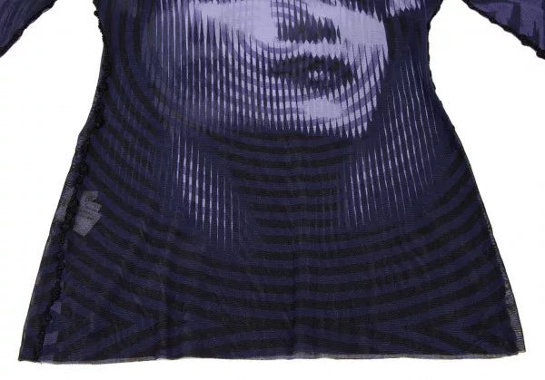 Jean Paul Gaultier Vintage Portrait Mesh Top