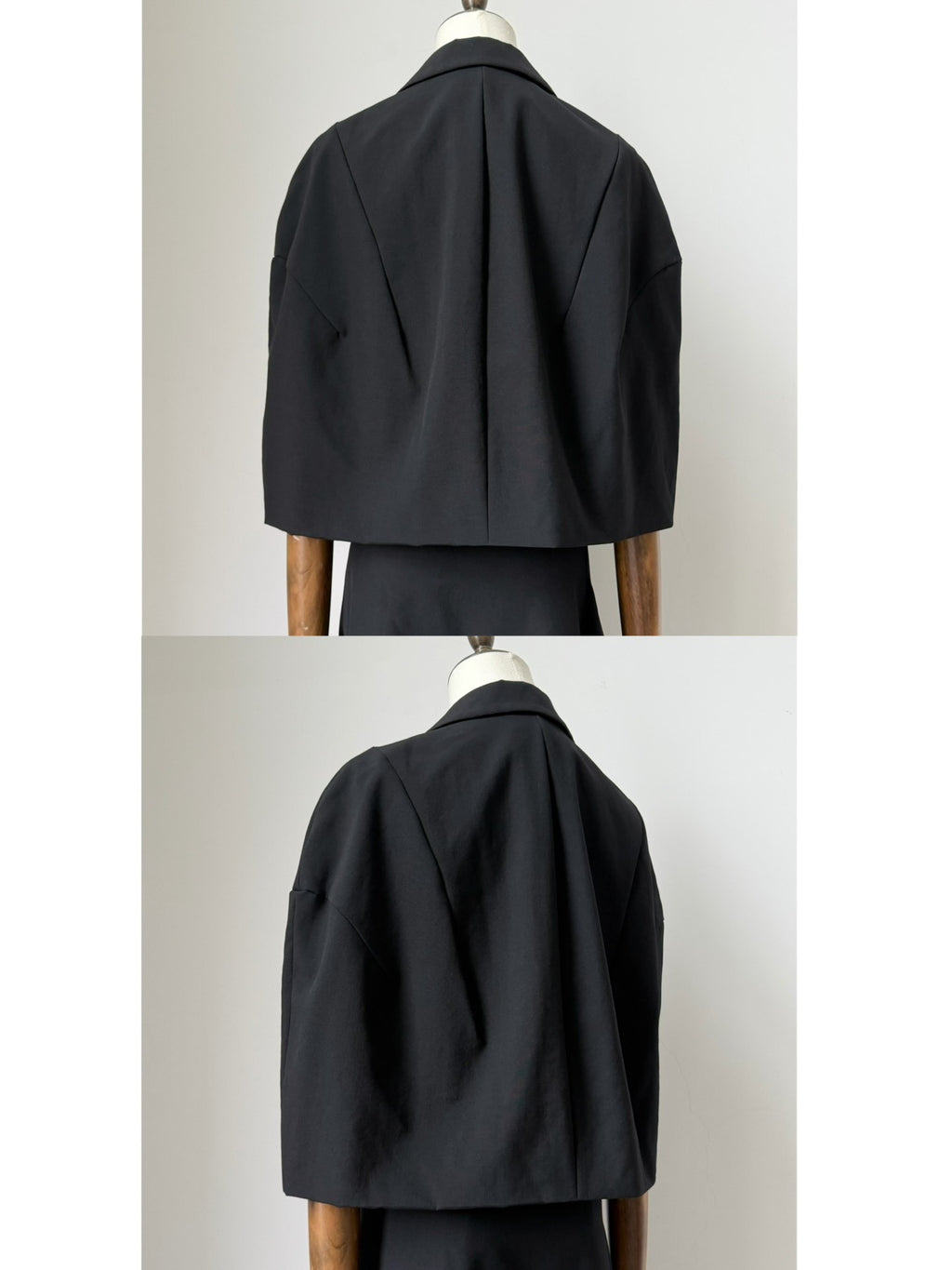 Comme Des Garcons 3d Rose Cape Midi Two-Piece 1996 Skirt Wool Coat